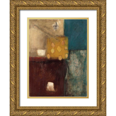 Structure II Gold Ornate Wood Framed Art Print with Double Matting by Thorngren, Mary Beth