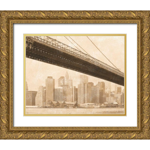 Golden Age I Gold Ornate Wood Framed Art Print with Double Matting by Tarras, Teo