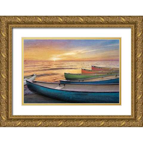 Rainbow Armada Gold Ornate Wood Framed Art Print with Double Matting by Celebrate Life Gallery