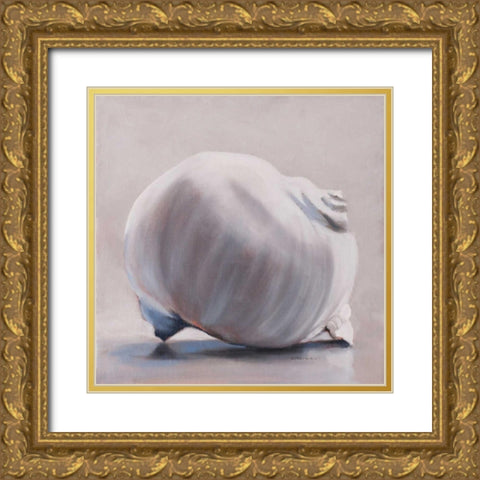 Moon Snail Gold Ornate Wood Framed Art Print with Double Matting by Witkowski, Chris