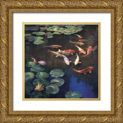 Inclinations Gold Ornate Wood Framed Art Print with Double Matting by Walters, Curt