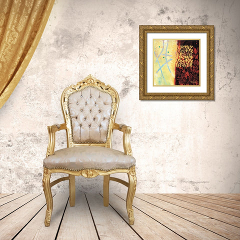 In The Balance Gold Ornate Wood Framed Art Print with Double Matting by Willson, Valerie