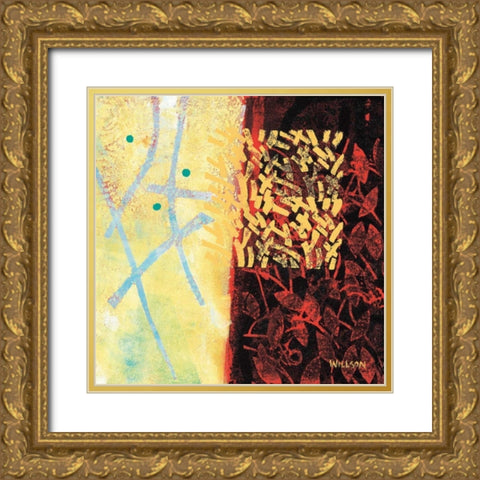 In The Balance Gold Ornate Wood Framed Art Print with Double Matting by Willson, Valerie