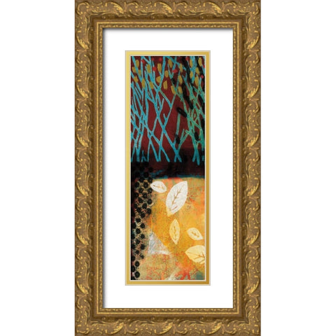 Meadows Edge Gold Ornate Wood Framed Art Print with Double Matting by Willson, Valerie