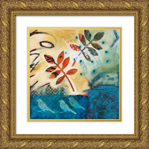 Seasons Change Gold Ornate Wood Framed Art Print with Double Matting by Willson, Valerie