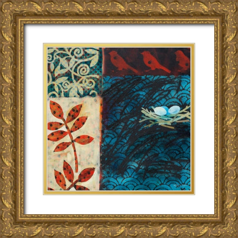 Secret Joys Gold Ornate Wood Framed Art Print with Double Matting by Willson, Valerie