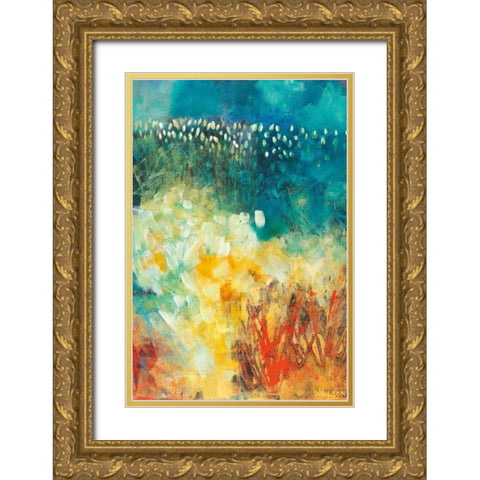 The Answer Gold Ornate Wood Framed Art Print with Double Matting by Willson, Valerie