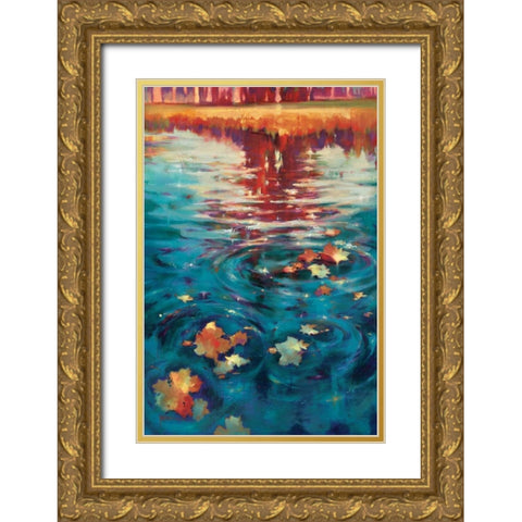 Essence Gold Ornate Wood Framed Art Print with Double Matting by Young, Donna