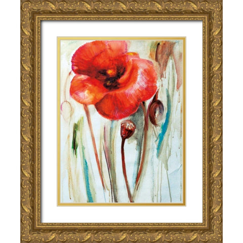 Mak Gold Ornate Wood Framed Art Print with Double Matting by Zielinska, Maria
