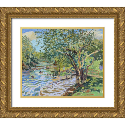 Nimrod Exiting Tubers Gold Ornate Wood Framed Art Print with Double Matting by Bajility, Andra