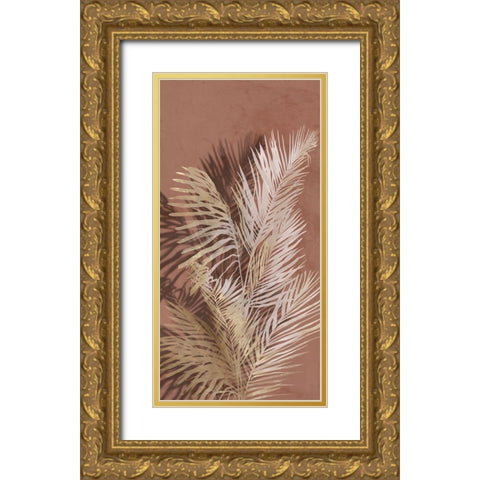 Warm Tropics I  Gold Ornate Wood Framed Art Print with Double Matting by Aria K