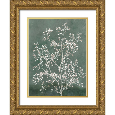 Delicate Tree I  Gold Ornate Wood Framed Art Print with Double Matting by Aria K