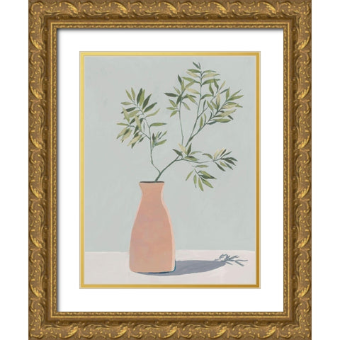 Terracotta Vase II Gold Ornate Wood Framed Art Print with Double Matting by Aria K