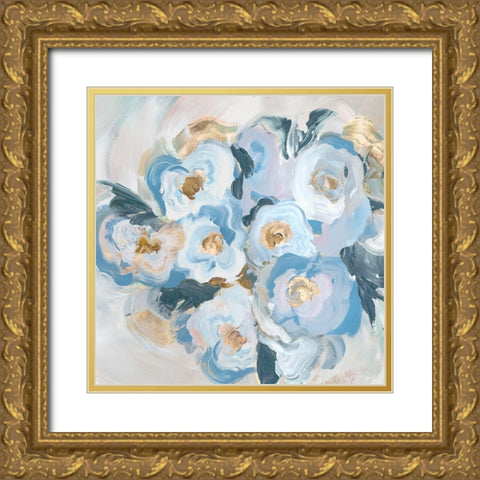 Botanical Bliss Gold Ornate Wood Framed Art Print with Double Matting by Aria K
