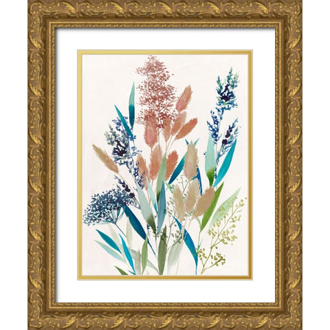 Petals of Perfection II Gold Ornate Wood Framed Art Print with Double Matting by Aria K