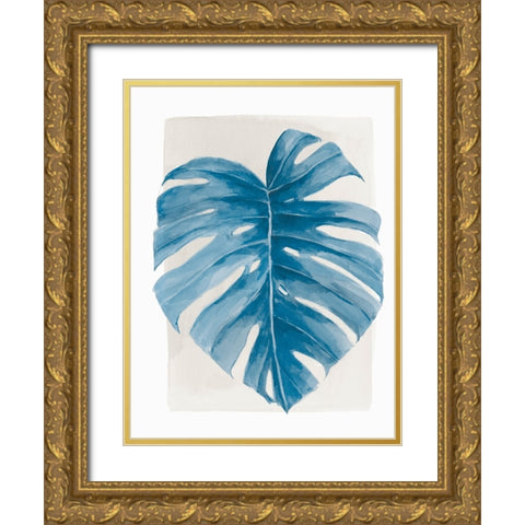 Palms at Sunset I Gold Ornate Wood Framed Art Print with Double Matting by Aria K