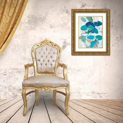 Aquatic Atmosphere I Gold Ornate Wood Framed Art Print with Double Matting by Rosa, Diana