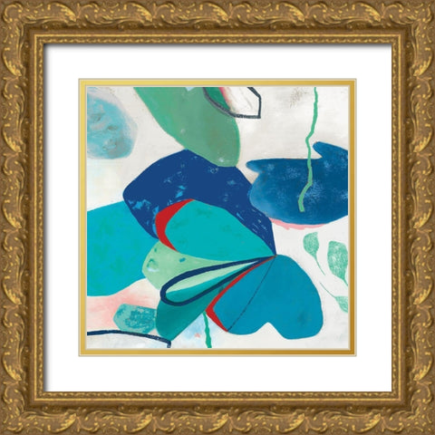 Aquatic Atmosphere II Gold Ornate Wood Framed Art Print with Double Matting by Rosa, Diana