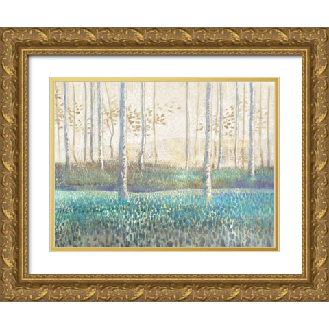 Comprehension I Gold Ornate Wood Framed Art Print with Double Matting by Del Rizzo, Anthony