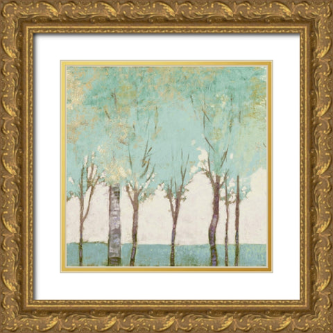 Evergreen Wanderlust II  Gold Ornate Wood Framed Art Print with Double Matting by Del Rizzo, Anthony