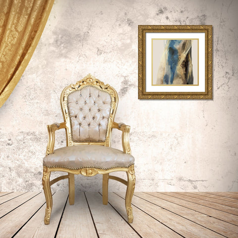Metalic Lace II Gold Ornate Wood Framed Art Print with Double Matting by Peal, Emma