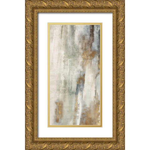 Seaglass I  Gold Ornate Wood Framed Art Print with Double Matting by Peal, Emma