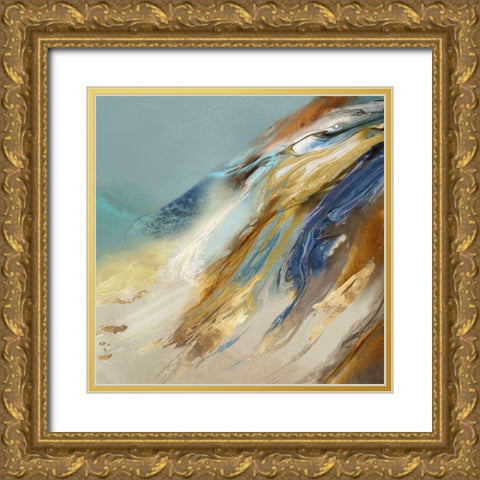 Fantasy Mountain  Gold Ornate Wood Framed Art Print with Double Matting by Peal, Emma