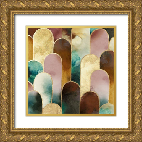Allover Arch I  Gold Ornate Wood Framed Art Print with Double Matting by Peal, Emma