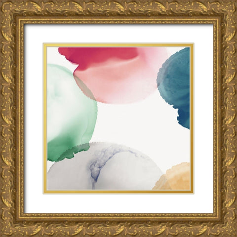 Delicate Transparency II Gold Ornate Wood Framed Art Print with Double Matting by Peal, Emma
