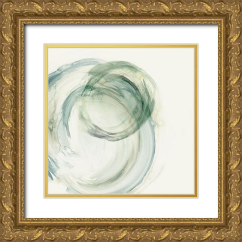 New Circle  Gold Ornate Wood Framed Art Print with Double Matting by Peal, Emma