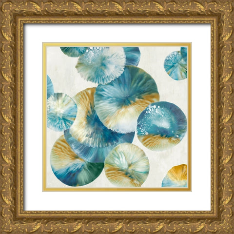 Cosmic Symphony Gold Ornate Wood Framed Art Print with Double Matting by Peal, Emma