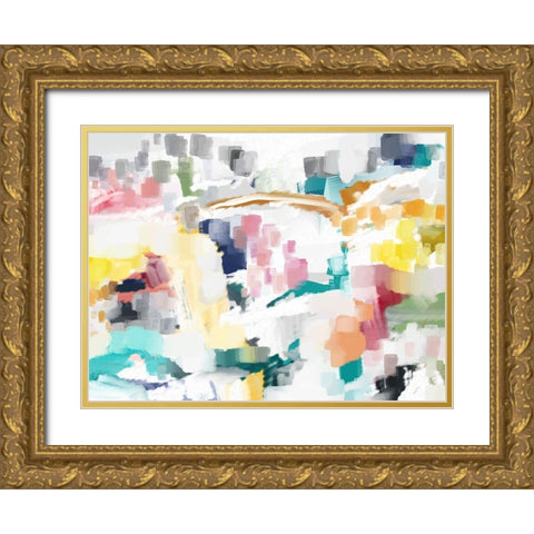 Spicy White II Gold Ornate Wood Framed Art Print with Double Matting by Auda, Christine