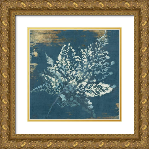 Fern Tye Dye II  Gold Ornate Wood Framed Art Print with Double Matting by Black, Alex