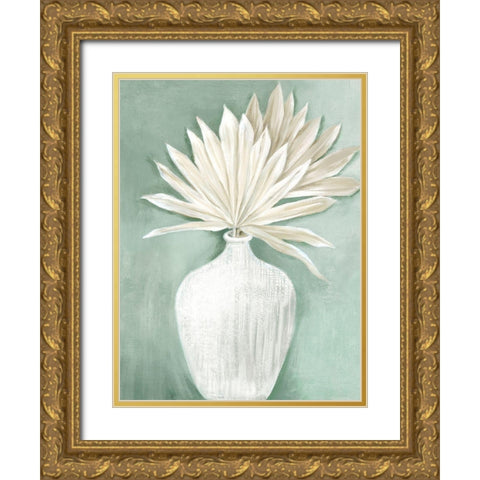 Sandy Boho Dry Palms I  Gold Ornate Wood Framed Art Print with Double Matting by Black, Alex