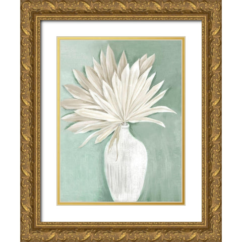 Sandy Boho Dry Palms II Gold Ornate Wood Framed Art Print with Double Matting by Black, Alex