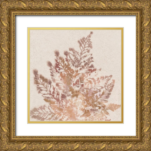 Coral Fern II Gold Ornate Wood Framed Art Print with Double Matting by Black, Alex