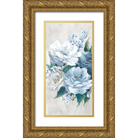Bundles of Blue I Gold Ornate Wood Framed Art Print with Double Matting by Black, Alex