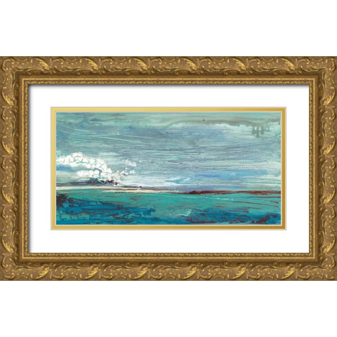 On the Horizon Gold Ornate Wood Framed Art Print with Double Matting by Hove, Beth Ten