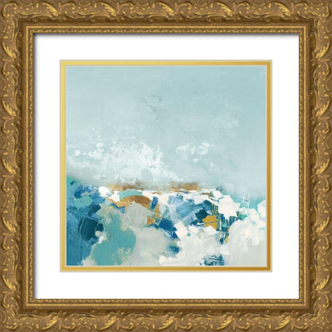 Sea Pebbles  Gold Ornate Wood Framed Art Print with Double Matting by Rowan, Grace