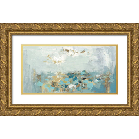 Nu Bleu  Gold Ornate Wood Framed Art Print with Double Matting by Rowan, Grace