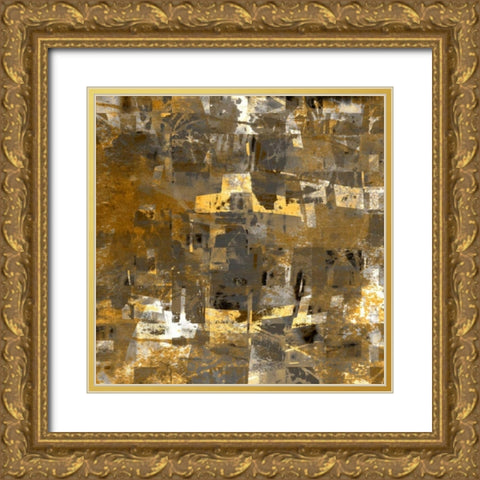 City on the Hill Gold Ornate Wood Framed Art Print with Double Matting by Bingham, John