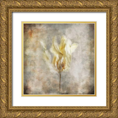Sepia Bloom I Gold Ornate Wood Framed Art Print with Double Matting by Bingham, John