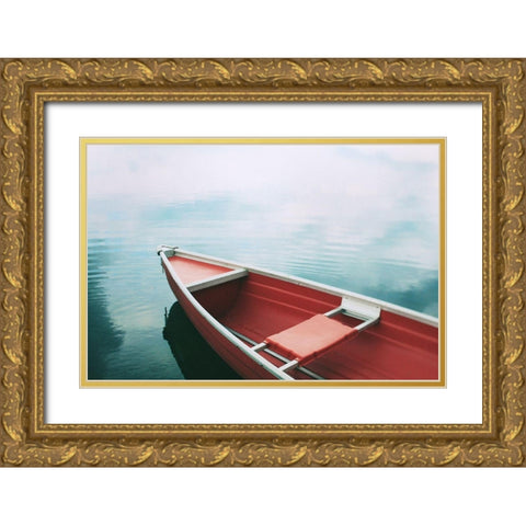 Floating in the Sky Gold Ornate Wood Framed Art Print with Double Matting by Bock, Alicia