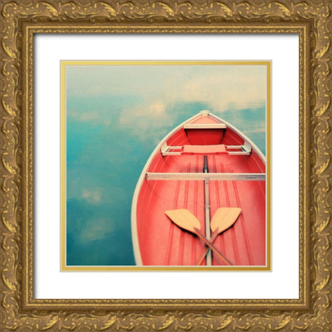 Floating on a Cloud Gold Ornate Wood Framed Art Print with Double Matting by Bock, Alicia
