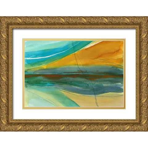 Mandato  Gold Ornate Wood Framed Art Print with Double Matting by Errico and Slyp