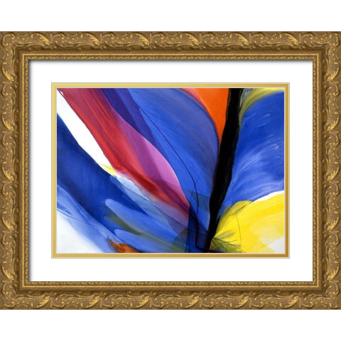 The Color of Joy Gold Ornate Wood Framed Art Print with Double Matting by Ridgeway, Bette