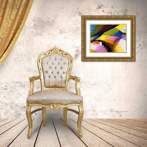 Stop and Smell the Roses Gold Ornate Wood Framed Art Print with Double Matting by Ridgeway, Bette