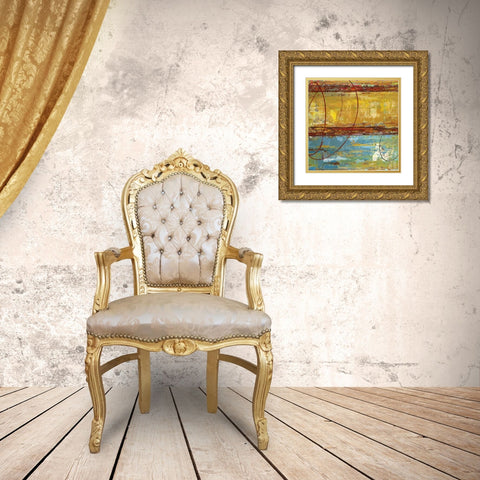 Posture I Gold Ornate Wood Framed Art Print with Double Matting by Dolce, Carmen