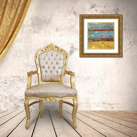 Posture II Gold Ornate Wood Framed Art Print with Double Matting by Dolce, Carmen