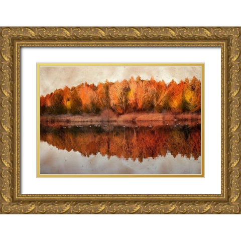 Lang Pix 4  Gold Ornate Wood Framed Art Print with Double Matting by Clements, Charlotte
